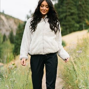 Zyia Storm Sherpa Block Zipper Jacket